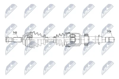 Приводной вал NTY NPW-RE-067