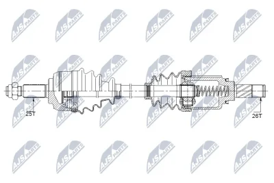 Приводной вал NTY NPW-RE-148