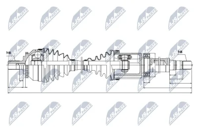 Приводной вал NTY NPW-VV-029