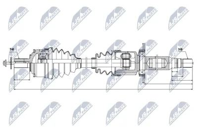 Приводной вал NTY NPW-VV-035