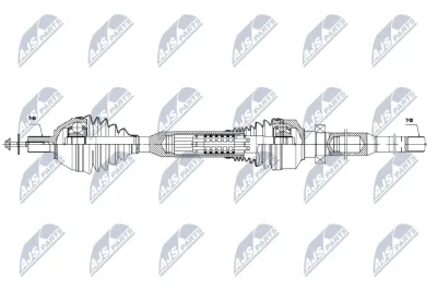 Приводной вал NTY NPW-VV-058