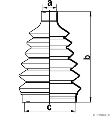 J2860903 HERTH+BUSS Комплект пыльника, приводной вал