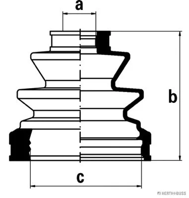 J2862027 HERTH+BUSS Комплект пыльника, приводной вал
