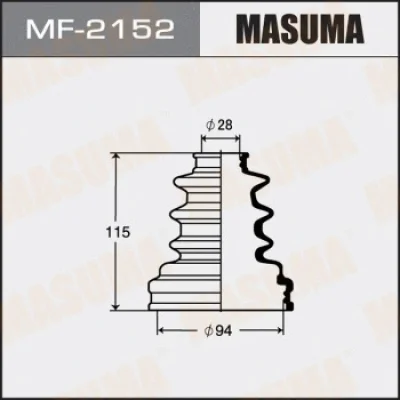 Комплект пыльника, приводной вал MASUMA MF-2152