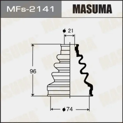 Комплект пыльника, приводной вал MASUMA MFS-2141