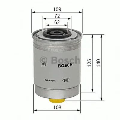 1 457 434 185 BOSCH Топливный фильтр