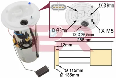 BRM3526 BOTTO RICAMBI Элемент системы питания