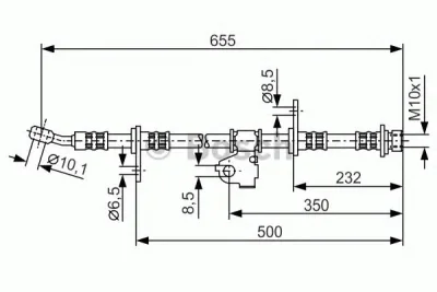 1 987 476 665 BOSCH Тормозной шланг