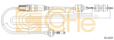 15.1222 COFLE Трос (тросик) сцепления