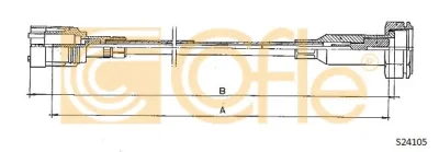 S24105 COFLE Трос (тросик) спидометра