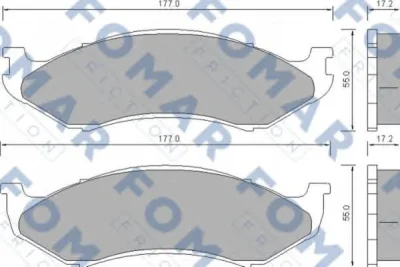 Тормозные колодки FOMAR FO 664681