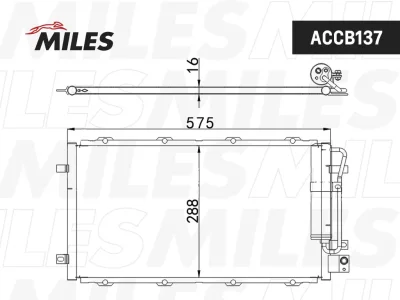 ACCB137 MILES Конденсатор, кондиционер