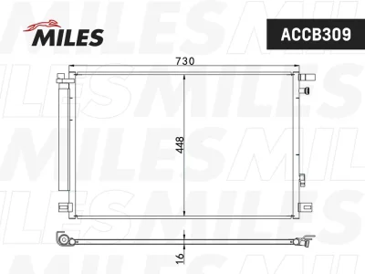 ACCB309 MILES Конденсатор, кондиционер