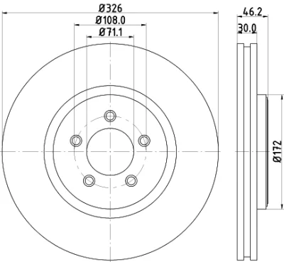 MDC81879C MINTEX Тормозной диск