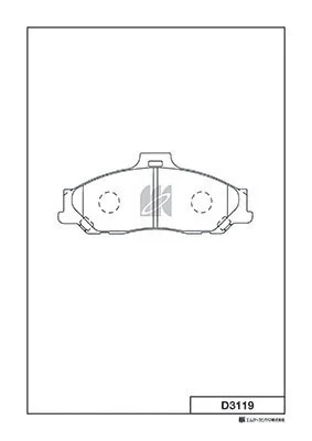 D3119 MK KASHIYAMA Комплект тормозных колодок