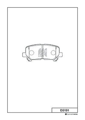 D5191 MK KASHIYAMA Комплект тормозных колодок