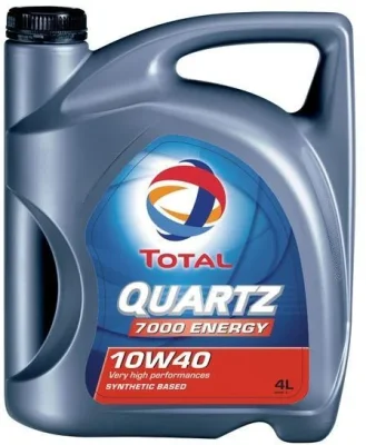 Моторное масло 10W40 полусинтетическое Quartz 7000 4 л TOTAL 148593