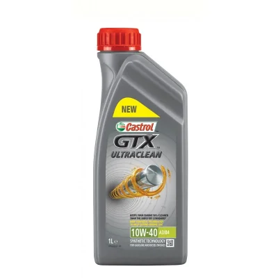 Моторное масло 10W40 полусинтетическое GTX Ultraclean 1 л CASTROL 15A4DE