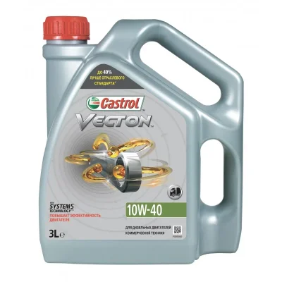 Моторное масло 10W40 полусинтетическое Vecton 3 л CASTROL 15723D