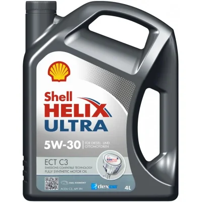 Моторное масло 5W30 синтетическое Helix Ultra ECT C3 4 л SHELL 550042847