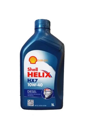 Моторное масло 10W40 полусинтетическое Helix HX7 Diesel 1 л SHELL 550040506