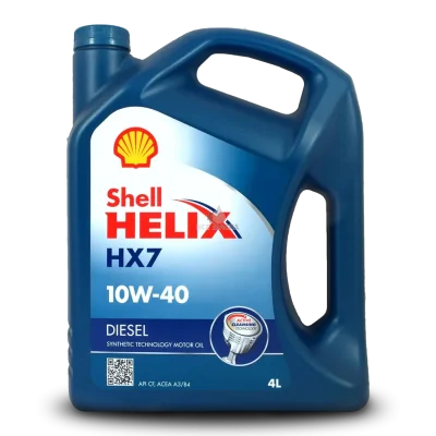 Моторное масло 10W40 полусинтетическое Helix HX7 Diesel 4 л SHELL 550040428