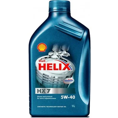 Моторное масло 5W40 полусинтетическое Helix HX7 1 л SHELL 550040340