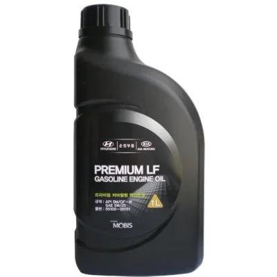 Моторное масло 5W20 синтетическое MOBIS Premium LF Gasoline 1 л HYUNDAI/KIA/MOBIS 05100-00151