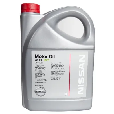 Моторное масло 5W30 синтетическое Motor Oil DPF 5 л NISSAN KE900-90043