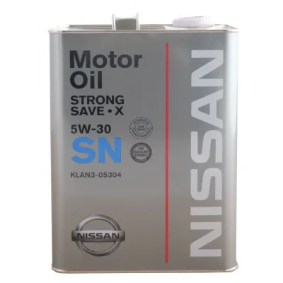 Моторное масло 5W30 синтетическое Strong Save X 4 л NISSAN KLAN5-05304