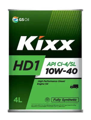 Моторное масло 10W40 полусинтетическое HD1 4 л KIXX L206144TE1