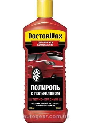 Цветная полироль с полифлоном (темно-красная) DOCTOR WAX DW8425