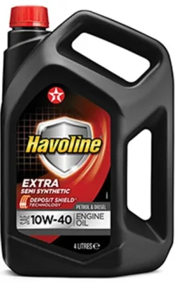 Моторное масло 10W40 полусинтетическое Havoline Extra 4 л TEXACO 840126MHE