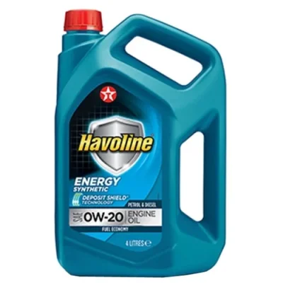 Моторное масло 0W20 синтетическое Havoline Energy 4 л TEXACO 804046MHE