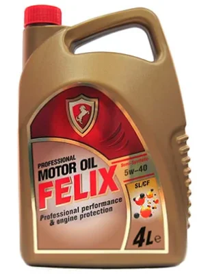 Моторное масло 5W40 полусинтетическое SL/CF 4 л FELIX 430900003