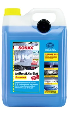 Жидкость для стеклоомывателя зимняя 5L концентрат, с чистящими д SONAX 332 505
