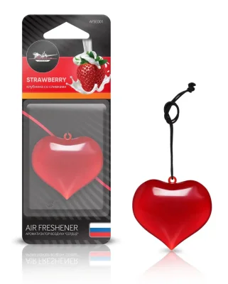 Ароматизатор подвесной "Сердце" клубника со сливками Airline AFSE001