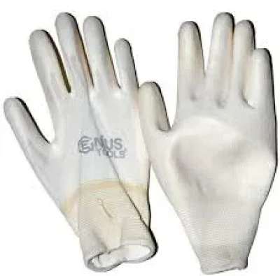 Рабочие перчатки нейлоновые с полиуретановым покрытием MYPROTECT PU1350P-W