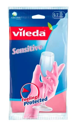 Перчатки VILEDA тонкие + Очищающий спрей для гигиенической уборки HG (арт.105393 + арт.443050161) VILEDA 009363