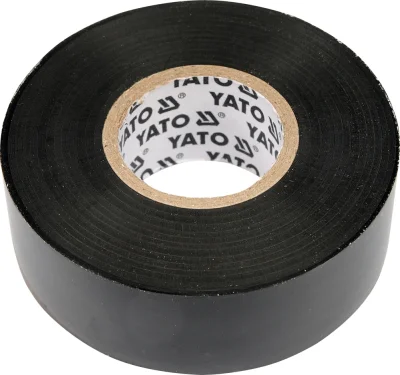 Изолента 12ммх10м черная YATO YT-8152