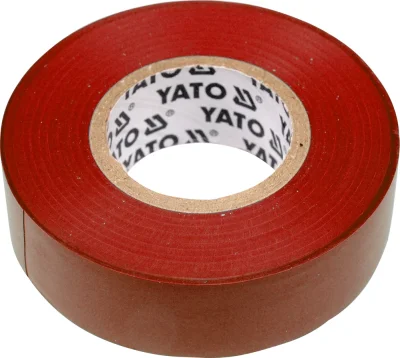 Изолента 19ммх20м красная YATO YT-8166