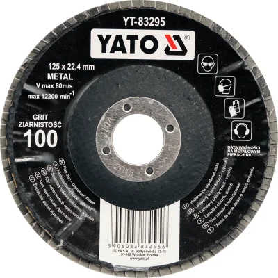Круг лепестковый тарельчатый 125мм-Р36 YATO YT-83291