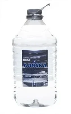 Дистиллированная вода   Аляска 5л ALYASKA ДИСТИЛЛИРОВАННАЯ ВОДА   АЛЯСКА 5Л