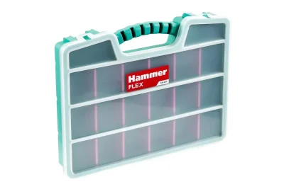 Органайзер Hammer Flex  235-013 (ящик для крепежа), 20 отделений, 390x300x60 мм HAMMER 528833