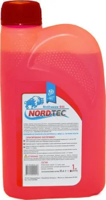 Антифриз 1кг, готовый красный, G12 NORDTEC AF RED 1 NORDTEC
