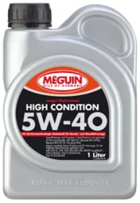 Моторное масло 5W40 синтетическое Megol High Condition 1 л MEGUIN 3199
