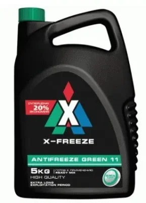 Антифриз зеленый Green 11 3 кг X-FREEZE 430206094