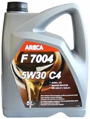 Моторное масло 5W30 синтетическое F7004 C4 1 л ARECA 11141