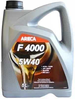 Моторное масло 5W40 синтетическое F4000 1 л ARECA 11401