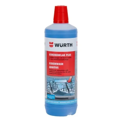 Жидкость стеклоомывателя зимняя 1л - зимняя, концентрат -63С, на основе этилового спирта WÜRTH 0892332840